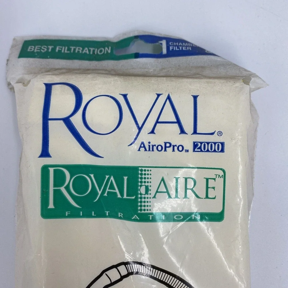 Royal Aire‎ AiroPro 2000 Type Q 7 Vacuum BAGS & 1 Filter New Sealed Package NOS